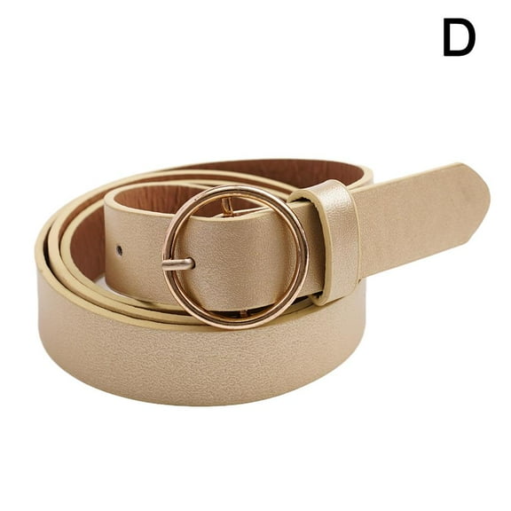 Women Vintage Metal Boho Leather Round Waist Belt J8A8 Y1I2 R3N5 F