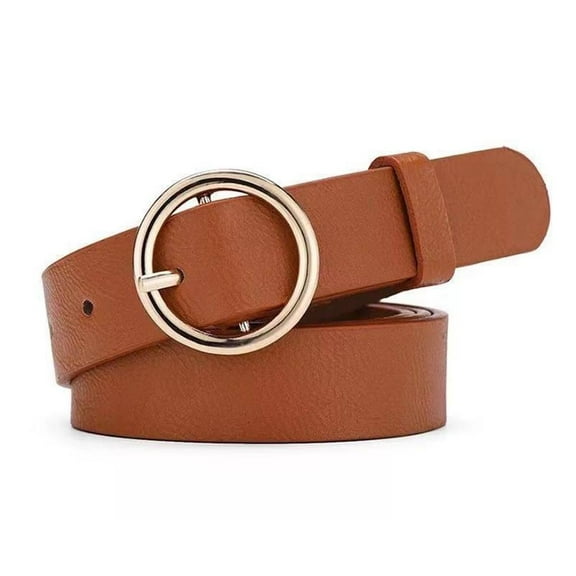 Women Vintage Metal Boho Leather Round Waist Belt New Y5