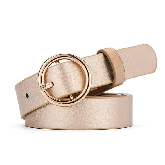 Women Vintage Metal Boho Leather Round Waist Belt.''
