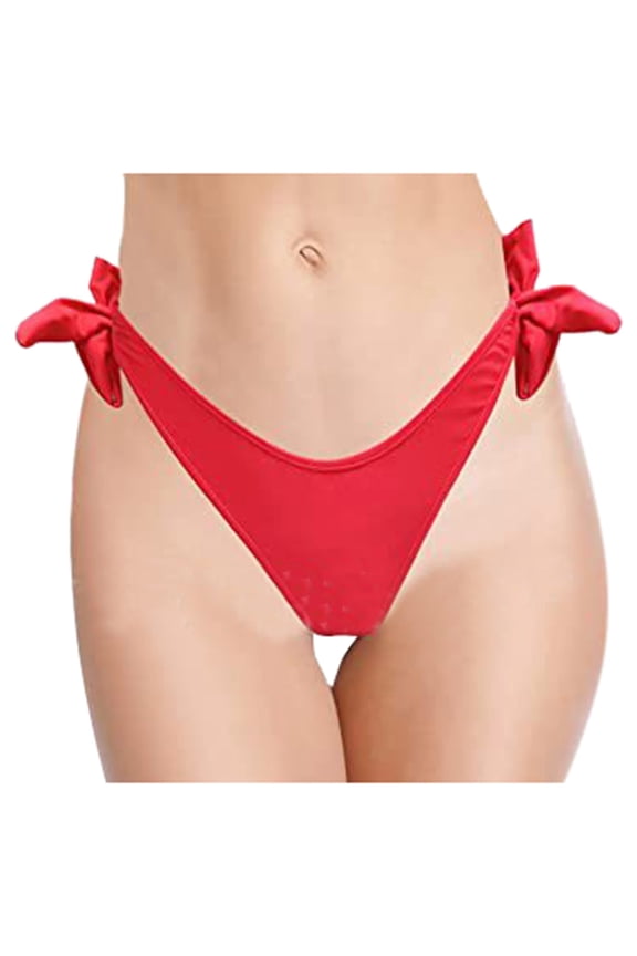 Women Vintage Print Low Waist Brazilian Bikini Bottom Swimwear Briefs Beachwear Brazilian Bikini Bottom Side Tie Thong Bathing Swimbottom Maternity Swim Bottoms Leopard Swim Suit plus Swimsuits for