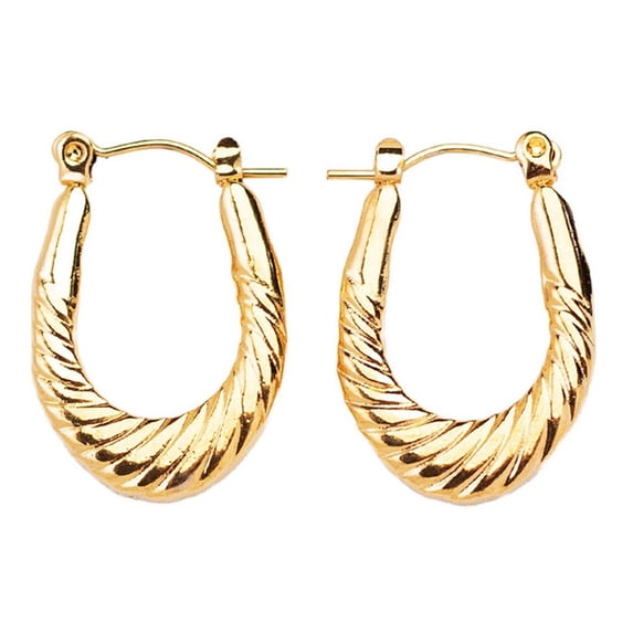 Women Vintage Round EarringsTrending Gold Plated Geometric Jewelry Gift Female