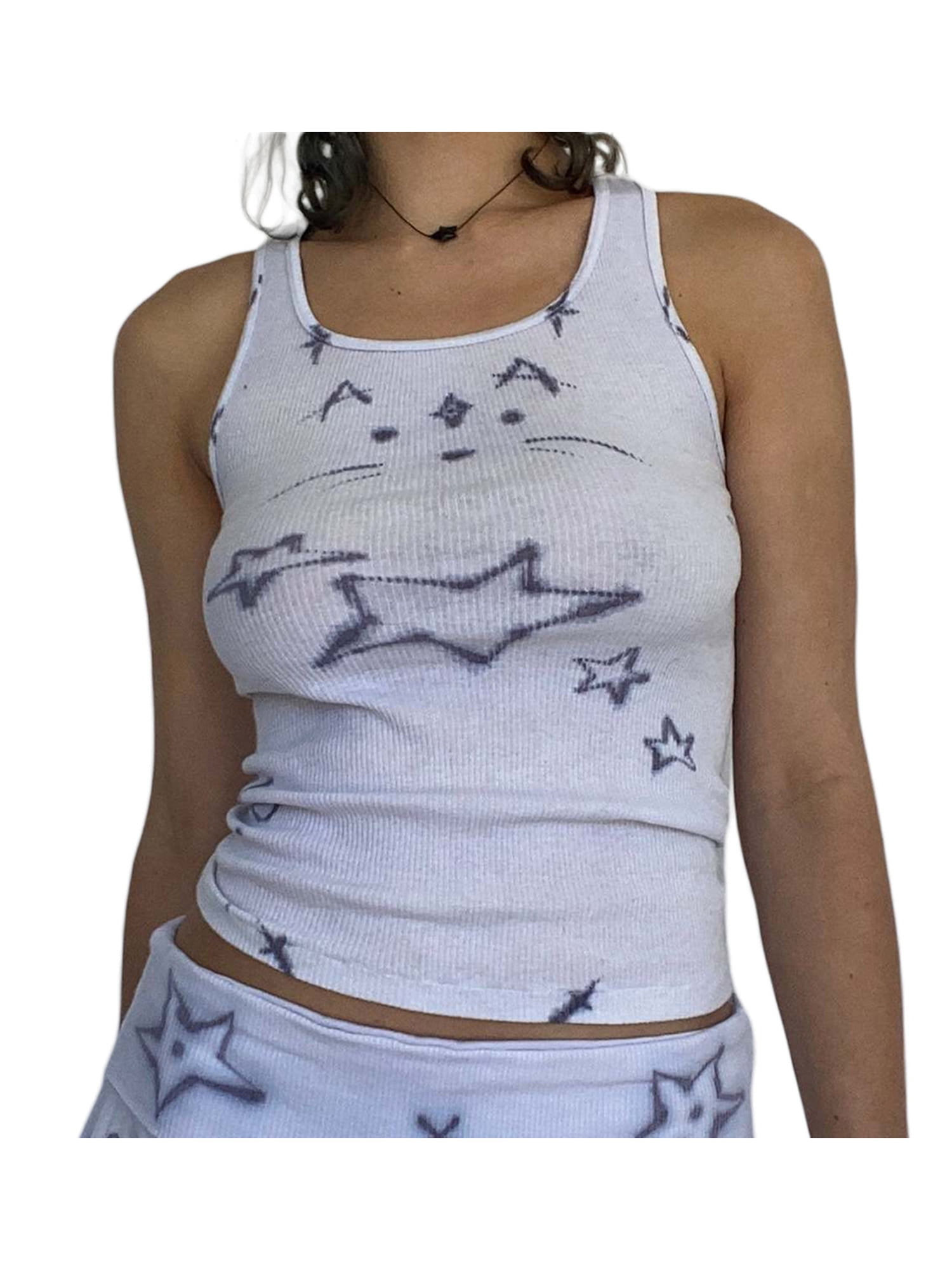surfing y2k tank top, Women's Fashion, Tops, Sleeveless on Carousell