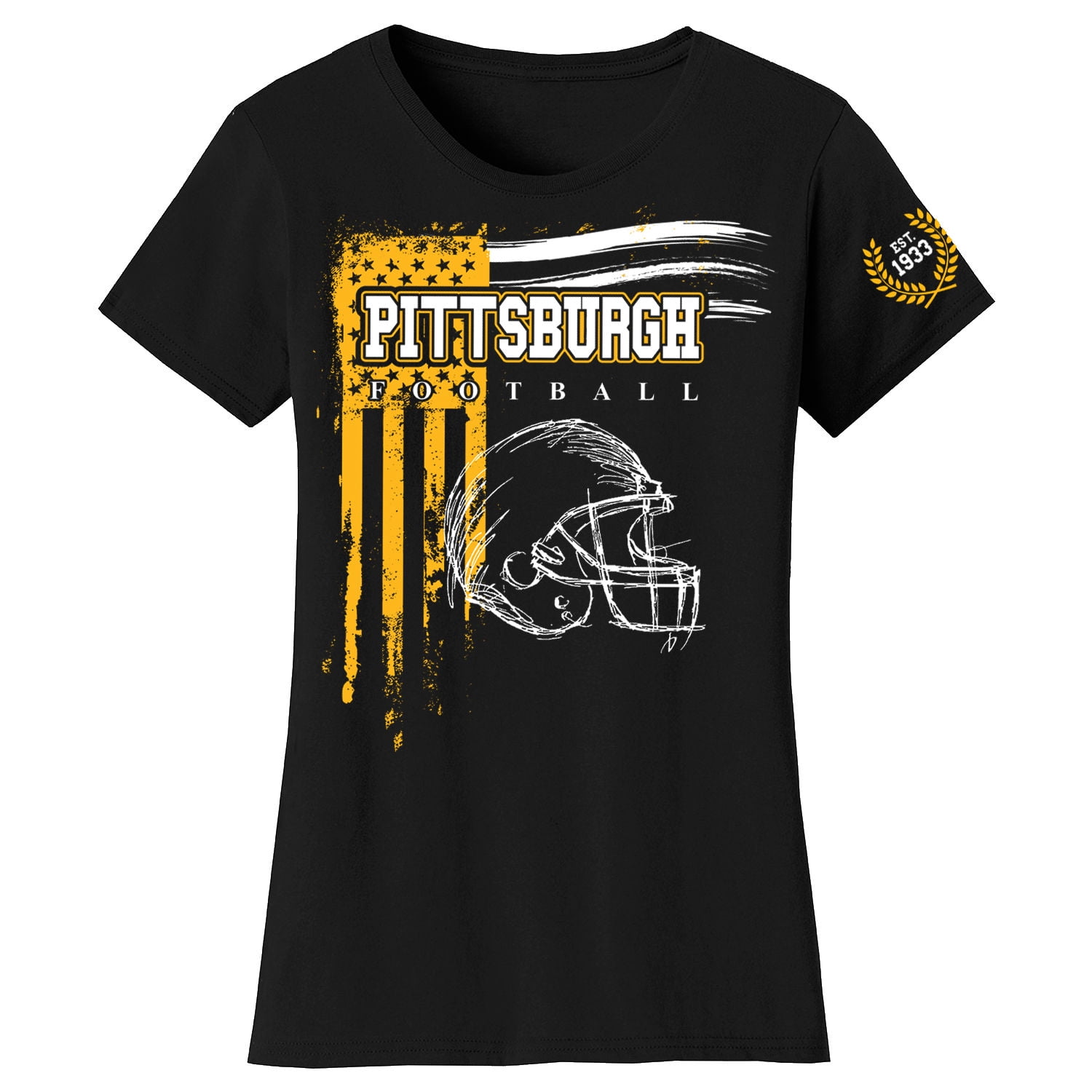 Vintage Pittsburgh Started It Helmet American Flag Us Flag T-Shirt Vintage Pittsburgh Started It Helmet American Flag Us Flag T-Shirt