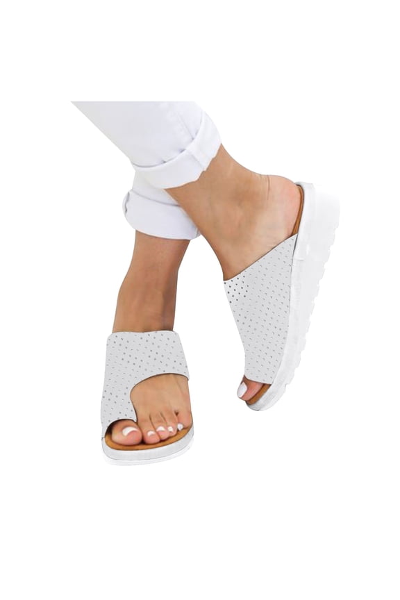 Women Vintage Western Flip Flop Summer Clip Toe Flat Sandals Comfortable Slippers Travel Shoes