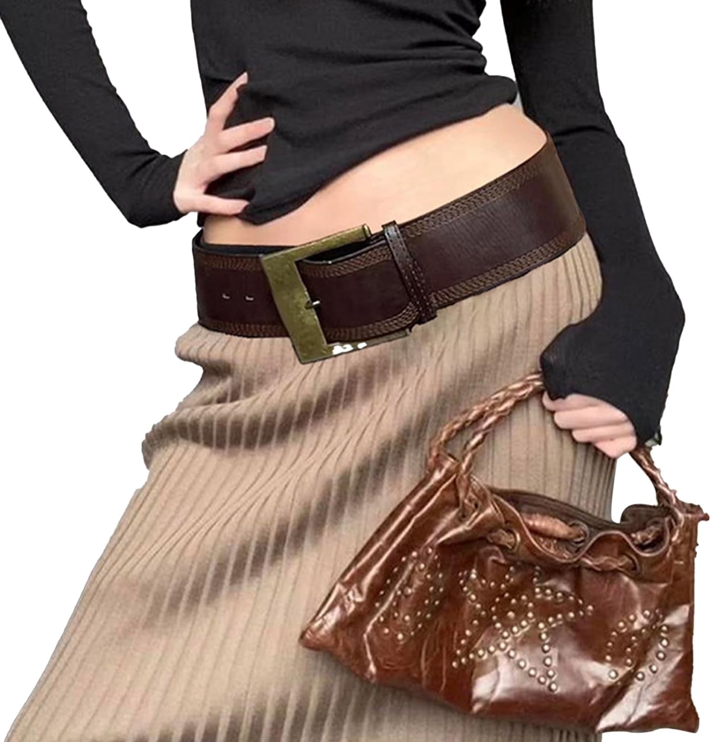 Women-Vintage-Y2k-Belt-Concho-