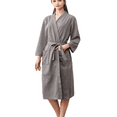 thumbnail image 1 of Women Waffle Knit Kimono Spa Robe Soft Cozy Breathable Lightweight Bathrobe with Side Pockets, 1 of 7