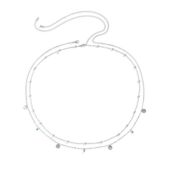 Women Waist Chain Belly Bikini Body Jewelry Rhinestone Chain Back Beach N3N