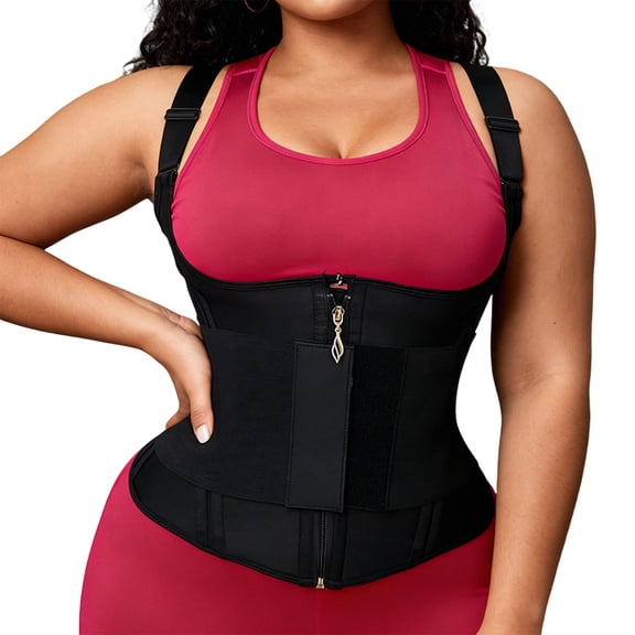 Women Waist Trainer Corset Breathable Tummy Control Body Shaper Waist Cincher With Adjustable Straps For Gym Fitness Driving Sitting Long Hours
