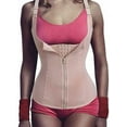 thumbnail image 1 of Women Waist Trainer Corset Zipper Vest Body Shaper Cincher Tank Top with Adjustable Straps, 1 of 6