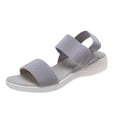 thumbnail image 1 of Women Walking Sandals Arch Support Orthotic Comfortable Plantar Fasciitis Sandals Non-slip Casual Open Toe Sport Sandals for Athletic Summer Beach Gray 7.5, 1 of 7