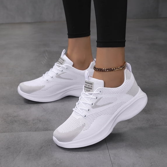 Sosenfer Women Walking Shoes Lightweight Casual Sneakers for Gym Travel Work