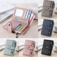 thumbnail image 1 of Women Wallet Clutch Organizer, Pawst Portable PU Leather Zipper Wallet Coin Purse, RFID Bifold Fashionable Women Wallet for Cash and Cards (Blue), 1 of 15