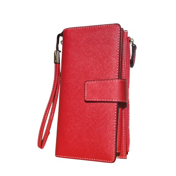 Comfortlix RFID Protection, Women's Card Holder Wallet, Red