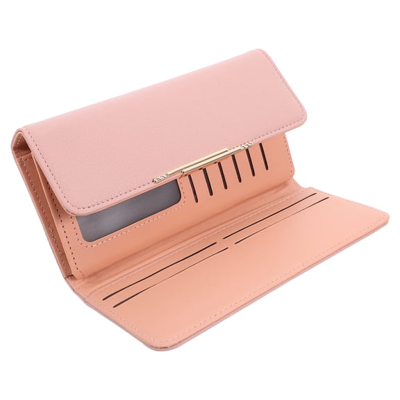 FONDOTIN Women's Wallet Simple PU Phone Storage Compact Design Everyday Use 1 Set