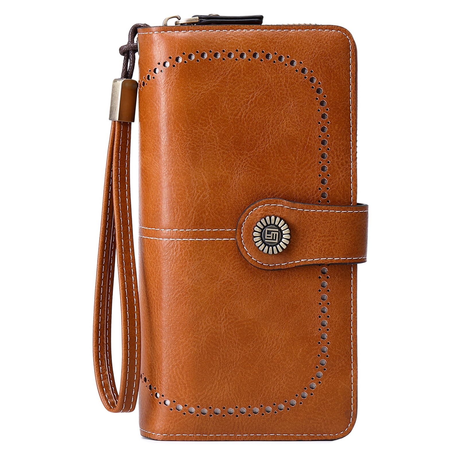 Egoelife Women's Wallet - PU Leather, RFID Blocking, ID Window, Large ...