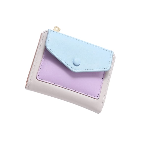 Women Wallet Simple Bifolds Wallets Leather Purse Thin Short Wallets Small Bifolds Cash Card Holder Bag Compact Wallet