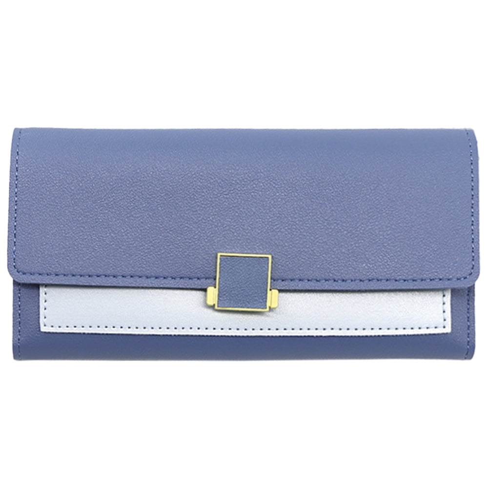 Women Wallet Soft Leather Designer Trifold Multi Card Organizer Lady Clutch blue blue G117081 Walmart