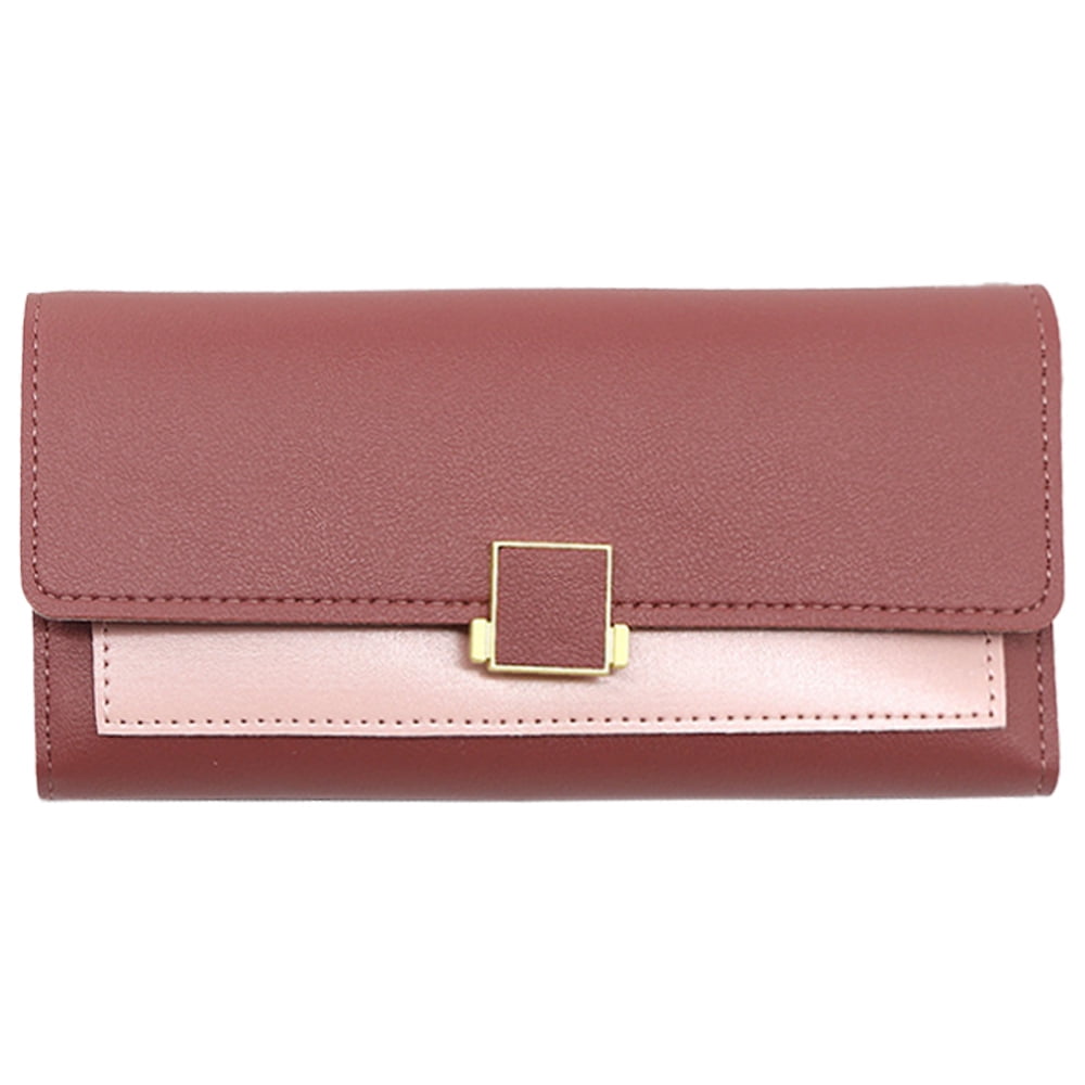 Tri fold multi top card ladies wallet