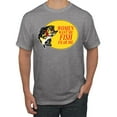 thumbnail image 1 of Women Want Me Fish Fear Me Fishing Men's Graphic T-Shirt, Heather Grey, 4XL, 1 of 3