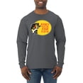 thumbnail image 1 of Women Want Me Fish Fear Me Fishing Mens Long Sleeve Shirt, Charcoal, 2XL, 1 of 3