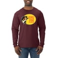 thumbnail image 1 of Women Want Me Fish Fear Me Fishing Mens Long Sleeve Shirt, Maroon, Small, 1 of 3