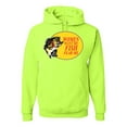 thumbnail image 1 of Women Want Me Fish Fear Me Fishing Unisex Graphic Hoodie Sweatshirt, Safety Green, Medium, 1 of 3