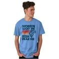 thumbnail image 1 of Women Want Me Fish Fear Me Joke Men's Big & Tall Crewneck Graphic Tee Brisco Brands 4X, 1 of 5