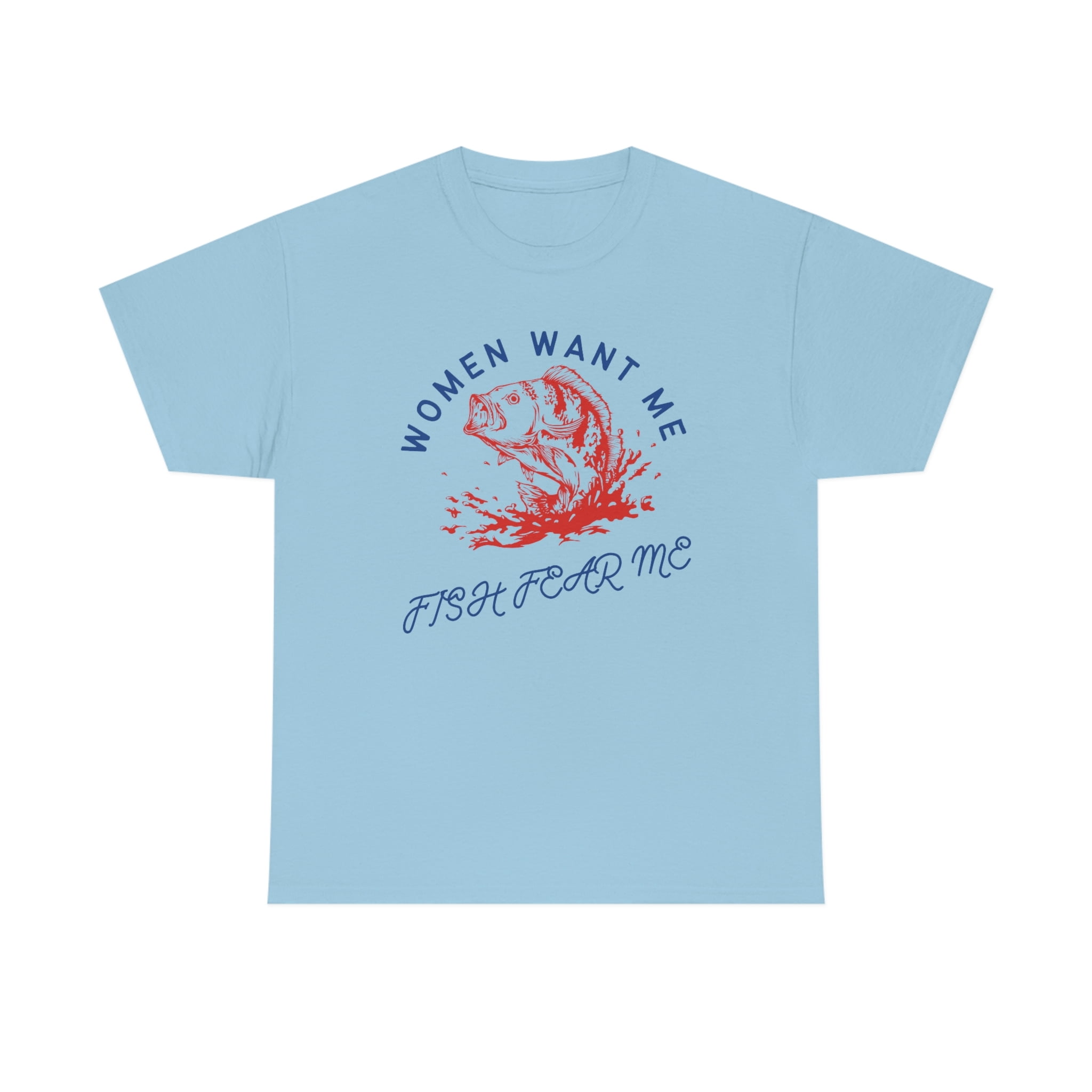 Fish Fear Me T-Shirt - Funny Fishing & Hunting Graphic Tee - Unisex Soft Cotton Grandpa Gift Shirt - View #13