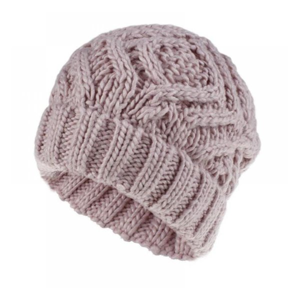 Women Warm Chunky Soft Stretch Cable Knit Beanie Skully