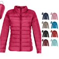 thumbnail image 1 of Women Warm Lightweight Hoodless Windproof Winter Coat With Recycled Insulation Winter Slim Short Hooded Warm White Down Coat Outerwear, 1 of 6