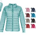 thumbnail image 1 of Women Warm Lightweight Hoodless Windproof Winter Coat With Recycled Insulation Winter Slim Short Hooded Warm White Down Coat Outerwear, 1 of 7
