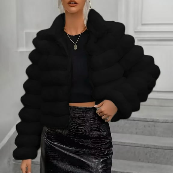 Women Warm Long Sleeve Solid Jacket Long Sleeve Zipper Outerwear Coat Light Weight Jacket for Women Jacket Women's plus Size Jacket Lightweight Jacket for Women No Kvetching Extra Warm Winter Jacket