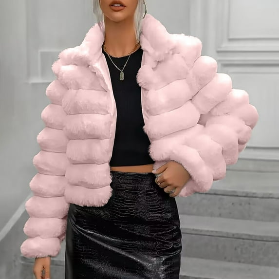 Women Warm Long Sleeve Solid Jacket Long Sleeve Zipper Outerwear Coat Light Weight Jacket for Women Jacket Women's plus Size Jacket Lightweight Jacket for Women No Kvetching Extra Warm Winter Jacket