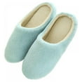 thumbnail image 1 of Women Warm Non-slip Slippers Indoor Cotton Home Slippers Soft Bottom Plush Couples Floor Shoes, 1 of 4