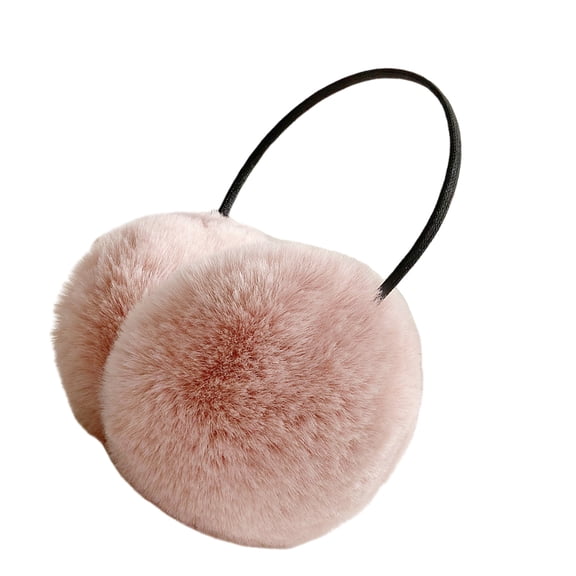 Women Warm Plush Ear Muffs Ear Warmer Comfortable Foldable Ear Protectors for Travel Daily Use Student Cycling Earmuffs