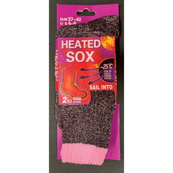 Women Warm Thermal Socks Heated Sox Winter Work Thick Heat Soft Sock Size