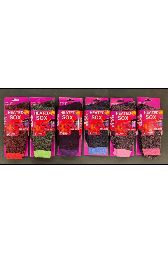 Women Warm Thermal Socks Heated Sox Winter Work Thick Heat Soft Sock Size