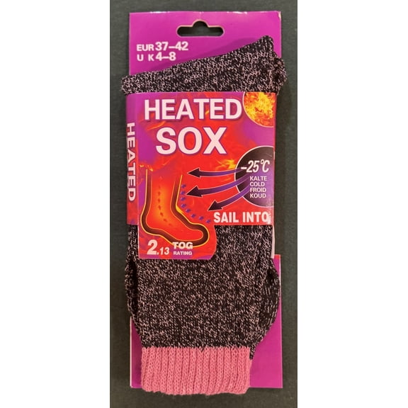 Women Warm Thermal Socks Heated Sox Winter Work Thick Heat Soft Sock Size