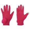 thumbnail image 1 of Women Warm Touchscreen Gloves Fleece Lined Windproof Winter Gloves (Fuchsia), 1 of 4