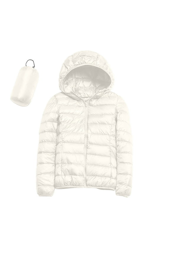Women Warm Waterproof Lightweight Natural Reflections Field Jacket Hooded Windproof Winter Coat with Recycled insulation Winter Slim Short Hooded Warm Down Coat Outerwear