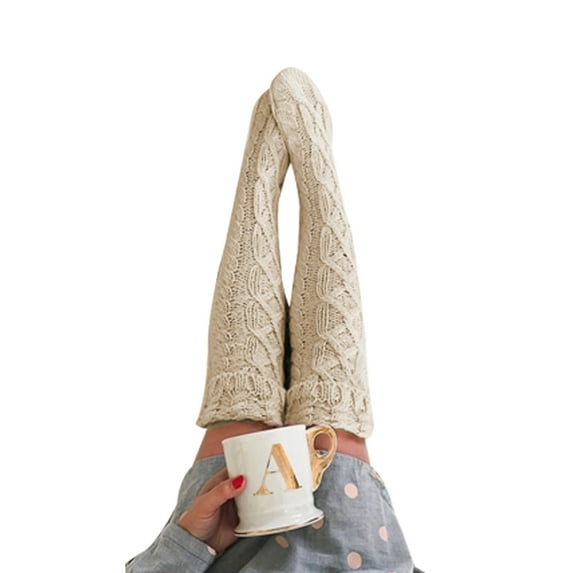 Women Warmmer Winter Warm Knit Long Boot Socks Spring Fall Girls Legging Stocking