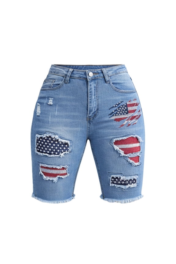 Women Washed Skinny Denim Jeans, Embroidered Vintage Style Casual Jeans