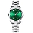 thumbnail image 1 of Women Watch Classic Quartz Wristwatch for Woman Solid Stainess Steel Band Luminous Pointer 3ATM Waterproof Watch Mother's Day Gift, 1 of 8