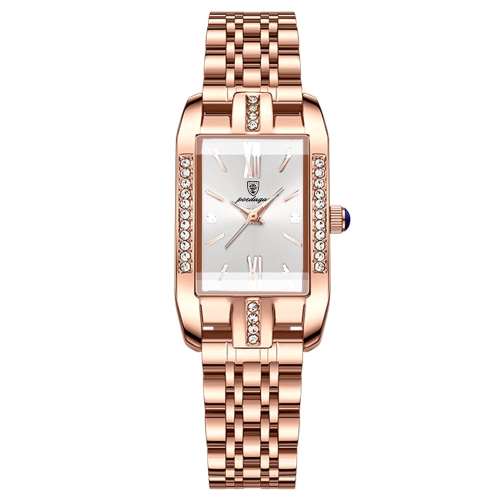 Women Watch Fashion Gold Diamond Analog Quartz Female Watch for Women Luxury Dress Ladies Stainless Steel Waterproof Wrist Watches