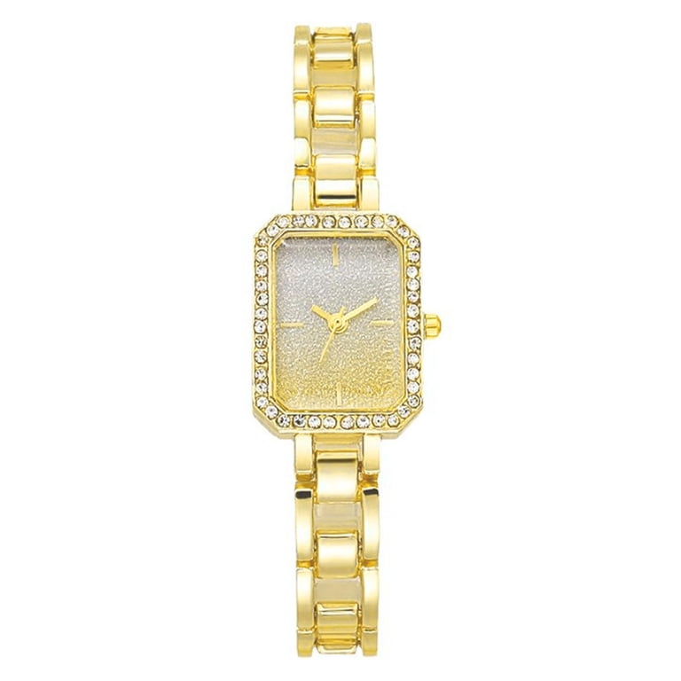 Women Watch Fashion Rectangular Crystal Bezel Quartz Watches  display picture 1