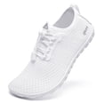 thumbnail image 1 of Racqua Women Water Shoes Swim Anti Slip Aqua Shoes Quick Dry Beach Barefoot Shoes Lightweight Fishing Diving Surfing Slip on Shoes White 9.5 Women/8.5 Men, 1 of 7
