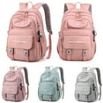 Women Waterproof Candy Colors Backpacks Fashion Bookbags High School
