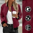 thumbnail image 1 of Women Waterproof Lightweight Jacket Long Sleeve Solid Color Waterproof and Windproof Lightweight Lined Jacket Coats, 1 of 8