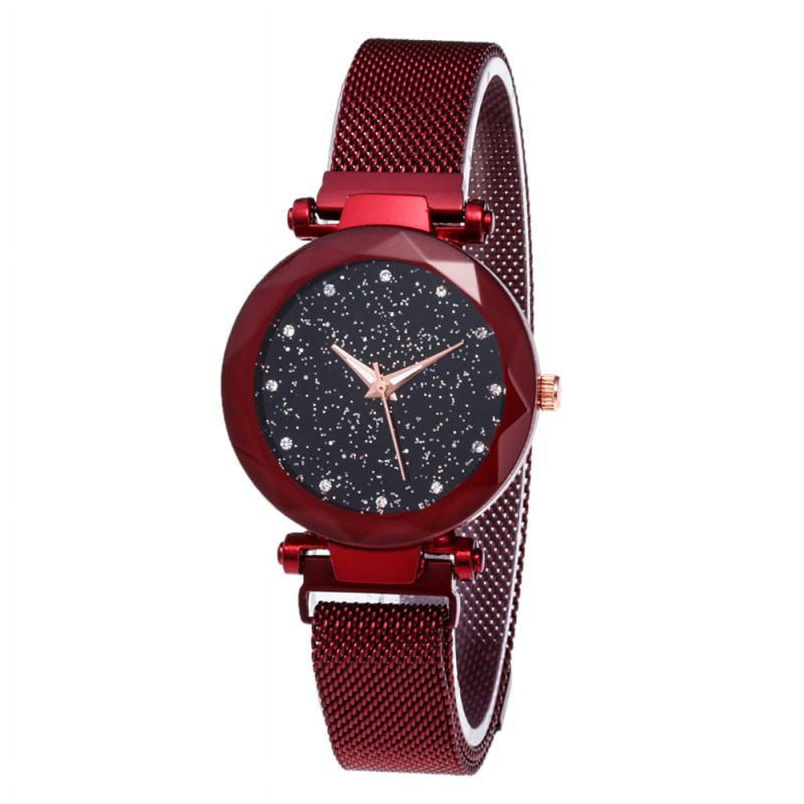 Women Waterproof Starry Sky Watch With Magnet Stainless Steel
