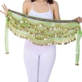 Ardorlove Women Wave Shape Belly Dance Hip Scarf Gradual Colorful Belt ...